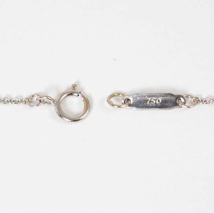 Tiffany＆Co. ティファニー 750 K18ホワイトゴールド ダイヤ ハート キー ネックレス ケース付