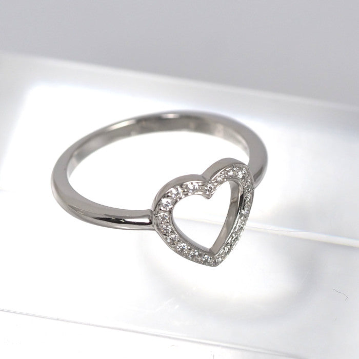 Tiffany & Co. ティファニー Pt950 ダイヤ センチメンタル ハート リング 約6.5号 ケース付