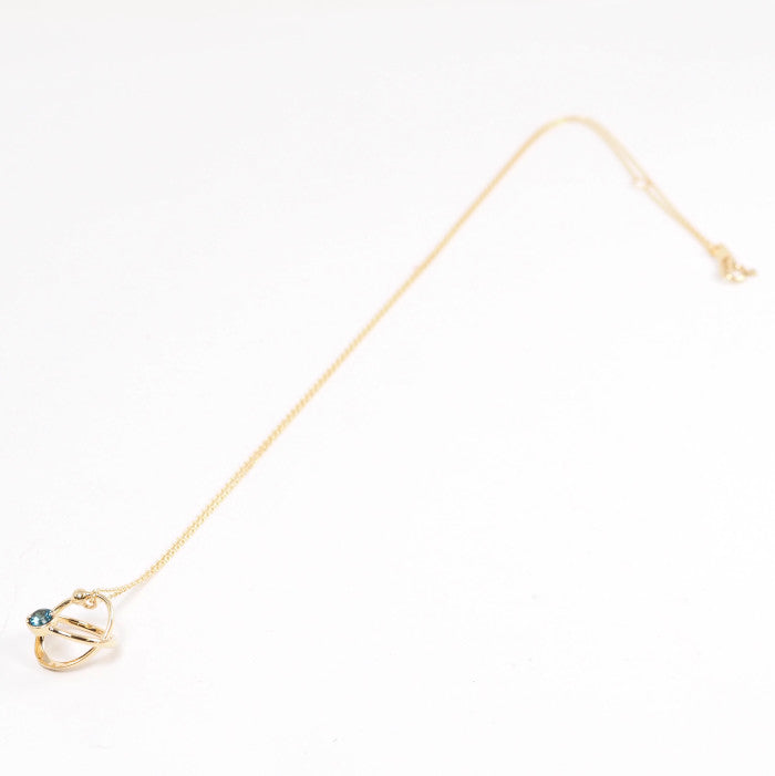 STAR JEWELRY 星星珠宝 PLANETS K10YG 伦敦蓝托帕石项链