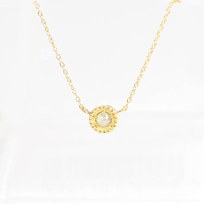 eMu jewelry K18 Yellow Gold Diamond Stardust Necklace