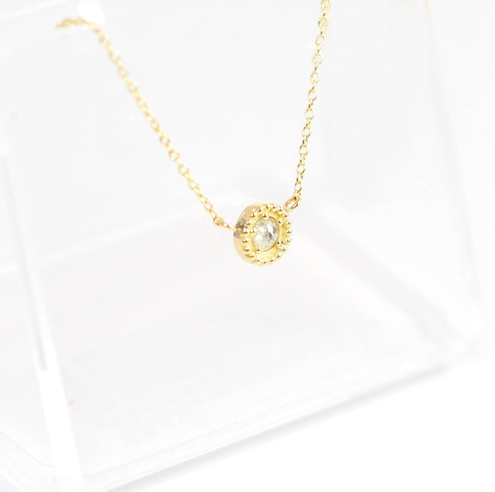 eMu jewelry K18 Yellow Gold Diamond Stardust Necklace