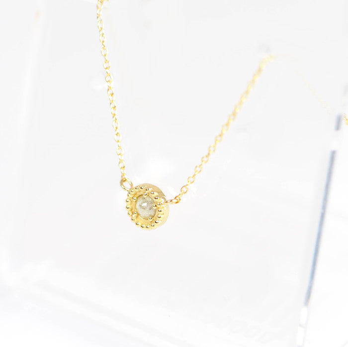eMu jewelry K18 Yellow Gold Diamond Stardust Necklace