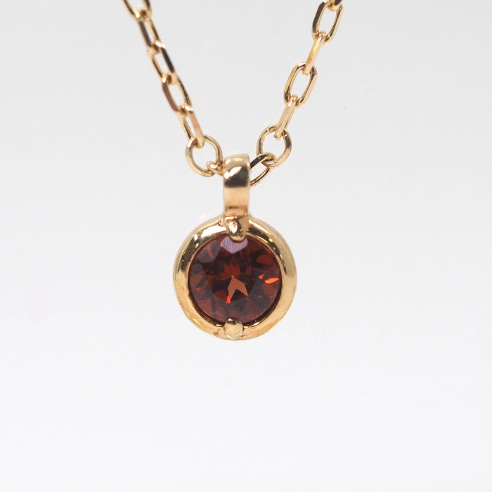 STAR JEWELRY K10 Yellow Gold Blue Topaz Pearl Colored Stone Necklace
