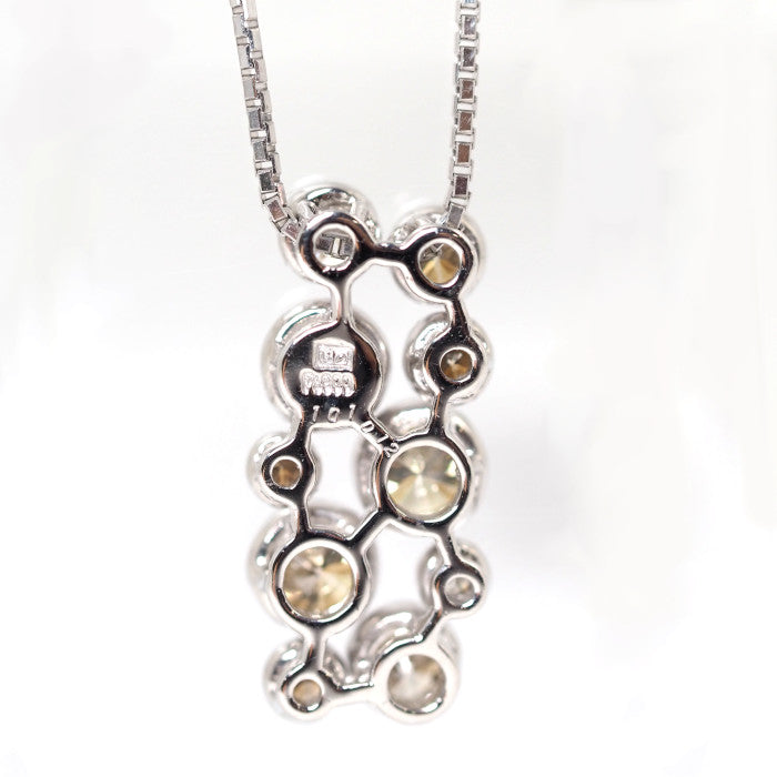 KASHIKEY カシケイ Pt900/850 ブラウンダイヤモンド/ダイヤ 1.02ct/0.12ct ネックレス
