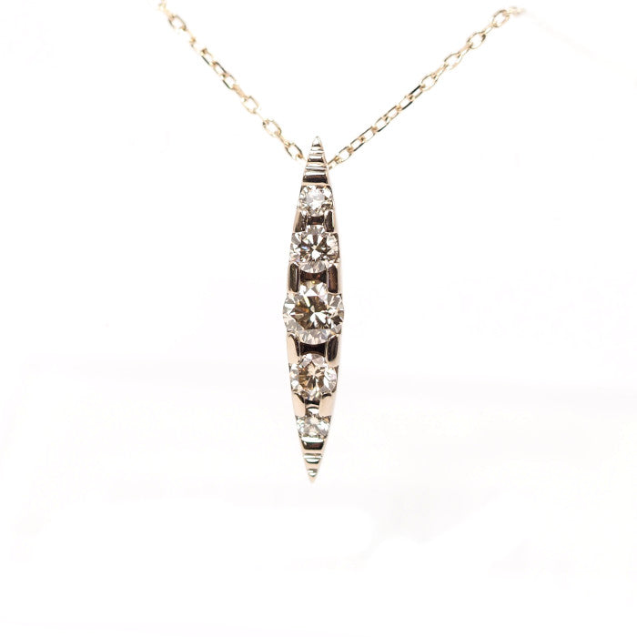 KASHIKEY カシケイ NAKID ネイキッド K18BG ブラウンダイヤ0.30ct ネックレス