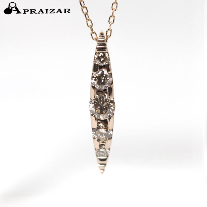 KASHIKEY カシケイ NAKID ネイキッド K18BG ブラウンダイヤ0.30ct ネックレス