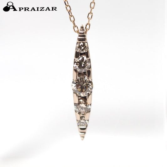 KASHIKEY カシケイ NAKID ネイキッド K18BG ブラウンダイヤ0.30ct ネックレス