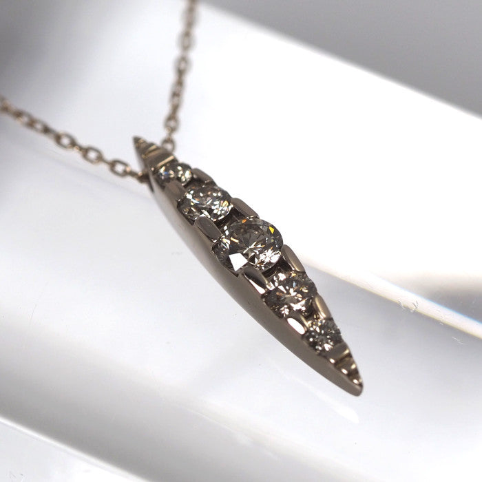 KASHIKEY カシケイ NAKID ネイキッド K18BG ブラウンダイヤ0.30ct ネックレス