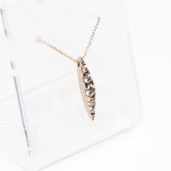 KASHIKEY カシケイ NAKID ネイキッド K18BG ブラウンダイヤ0.30ct ネックレス