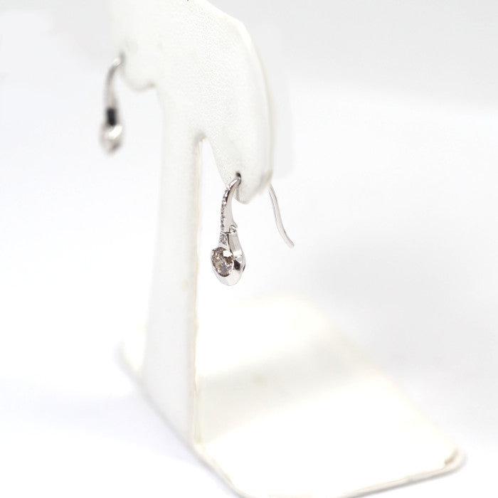 KASHIKEY カシケイ UNFORGETTABLE DOTS ドッツ K18WG ブラウンダイヤ0.60ct ダイヤ0.06ct フック ピアス