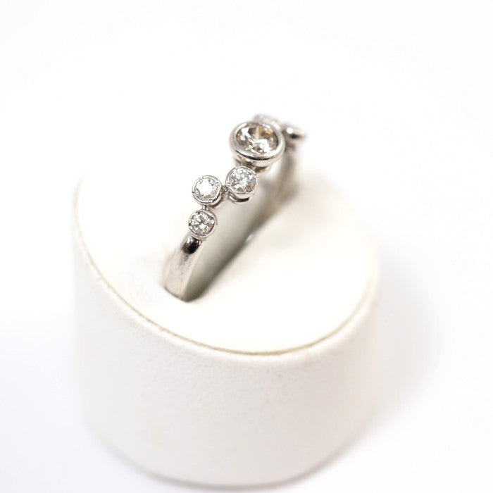 KASHIKEY カシケイ BEZEL ベゼル Pt900 ブラウンダイヤ ダイヤ 0.30ct 0.20ct リング 約16.5号