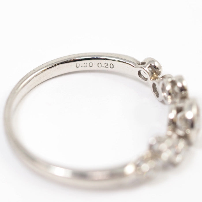 KASHIKEY カシケイ BEZEL ベゼル Pt900 ブラウンダイヤ ダイヤ 0.30ct 0.20ct リング 約16.5号