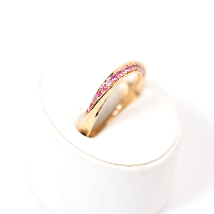 STAR JEWELRY 星珠宝 K18玫瑰金 粉色蓝宝石 FOREVER LOOP 戒指 9号 附官方保修卡和盒子