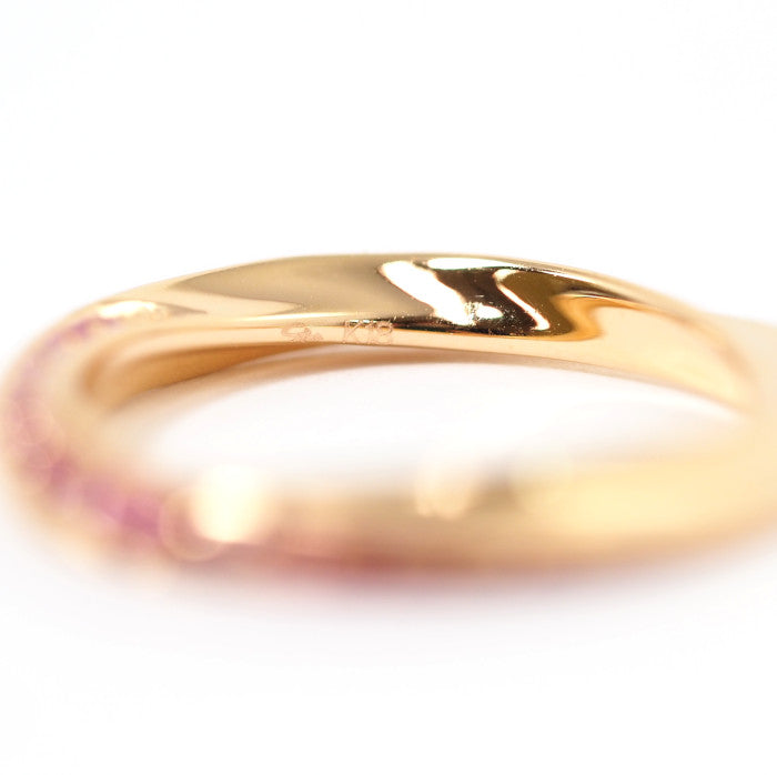 STAR JEWELRY 星珠宝 K18玫瑰金 粉色蓝宝石 FOREVER LOOP 戒指 9号 附官方保修卡和盒子