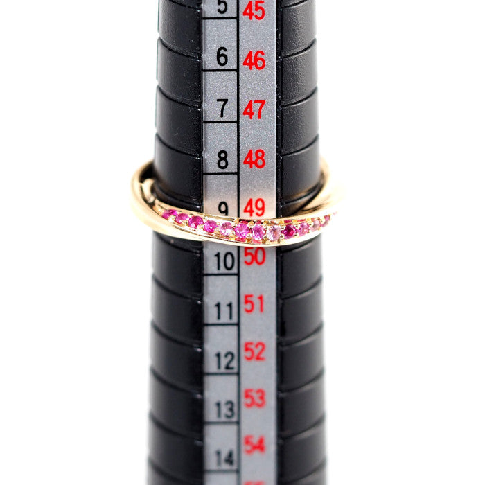 STAR JEWELRY 星珠宝 K18玫瑰金 粉色蓝宝石 FOREVER LOOP 戒指 9号 附官方保修卡和盒子