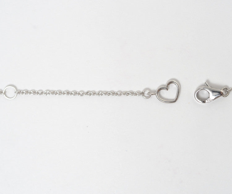 Ponte Vecchio ポンテヴェキオ K18ホワイトゴールド ダイヤ0.12ct イニシャル A ネックレス