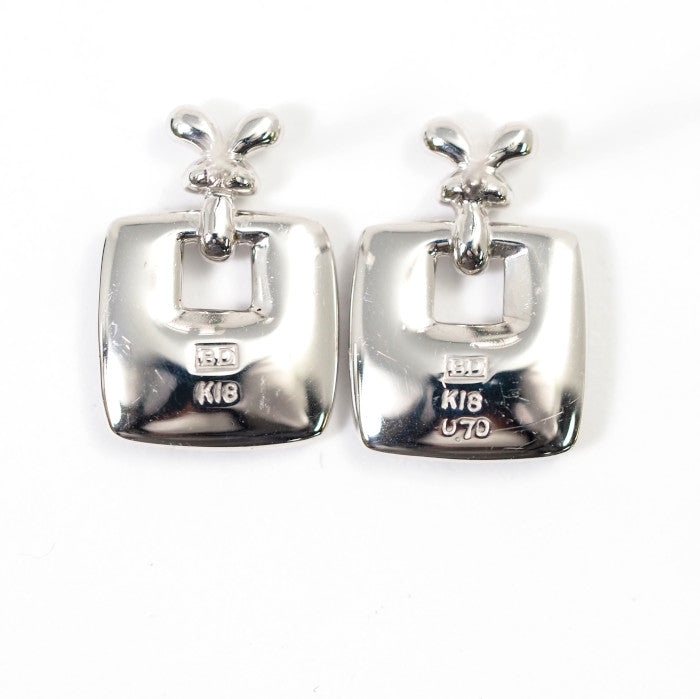 KASHIKEY Melange Brown Diamond 0.7ct K18 White Gold Earrings