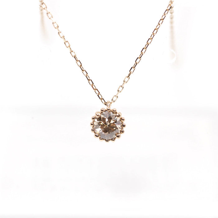KASHIKEY カシケイ MILL ミル K18ブラウンゴールド ブラウンダイヤ0.30c ネックレス