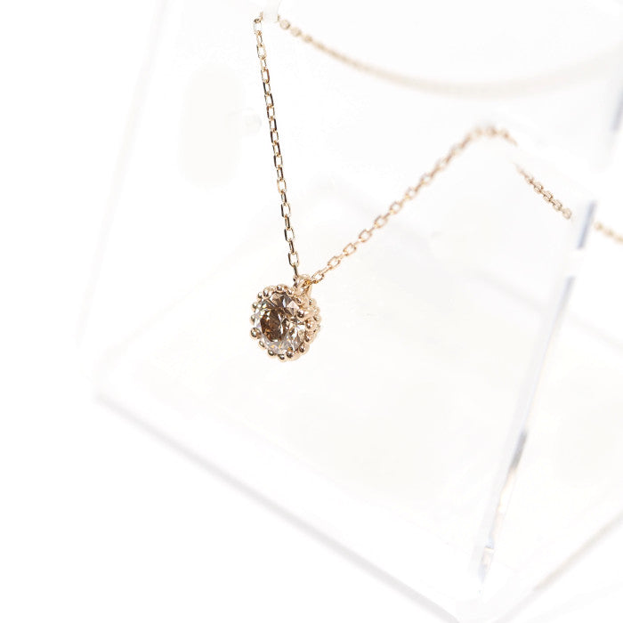 KASHIKEY カシケイ MILL ミル K18ブラウンゴールド ブラウンダイヤ0.30c ネックレス