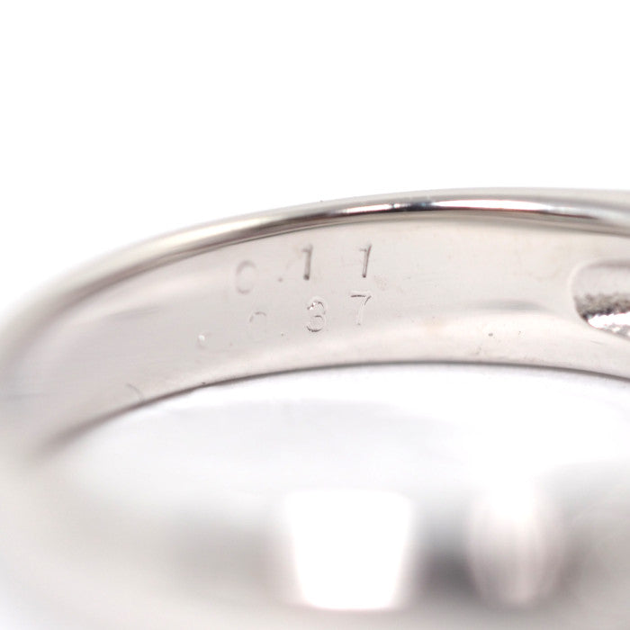 Ponte Vecchio ポンテヴェキオ エテルノ ピッコリーニ 750 K18ホワイトゴールド サファイア0.37ct ダイヤ0.11ct パヴェ リング 6号