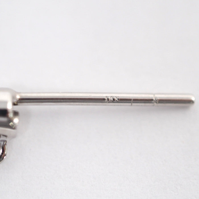 STAR JEWELRY スタージュエリー 18Kホワイトゴールド パール カラーストーン チェーン ピアス