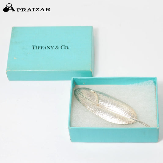 Tiffany & Co. 蒂芙尼 925 SV 银 树叶胸针 古董 带盒