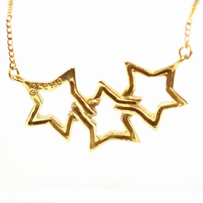 Tiffany＆Co. 蒂芙尼 750 K18黄金 三星项链