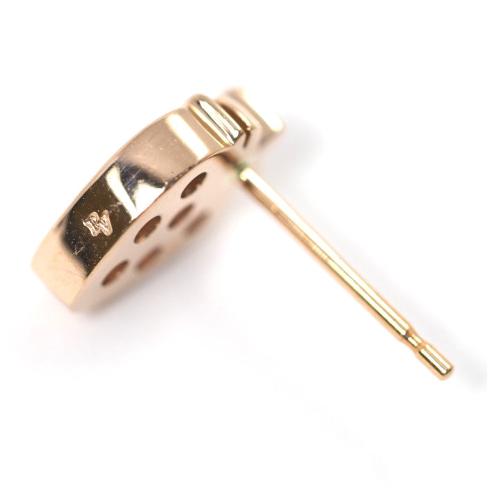 Ponte Vecchio ポンテヴェキオ K18ピンクゴールド ピンクサファイア 0.25ct 苺 イチゴ ストロベリー 片耳用 ピアス