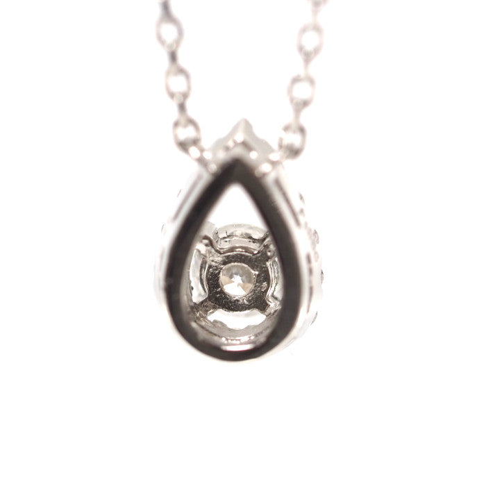 VENDOME AOYAMA Pt950/850 Diamond 0.20ct Teardrop Necklace