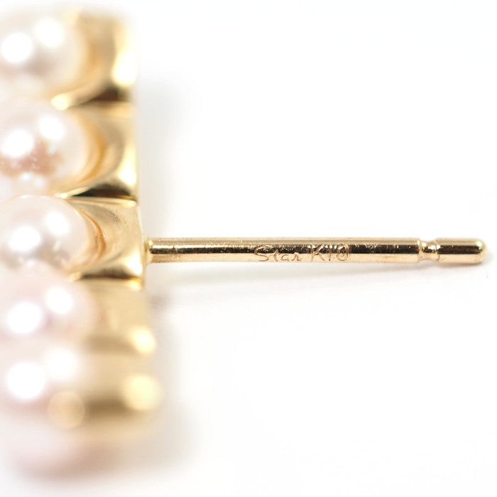 STAR JEWELRY スタージュエリー K10イエローゴールド パール サークル 片耳用ピアス