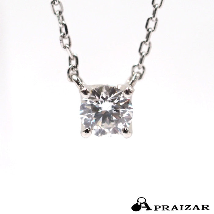 VENDOME AOYAMA ヴァンドーム青山 Pt950/850 ダイヤ0.195ct キャトル ネックレス １粒ダイヤ シンプル エレガント 上品