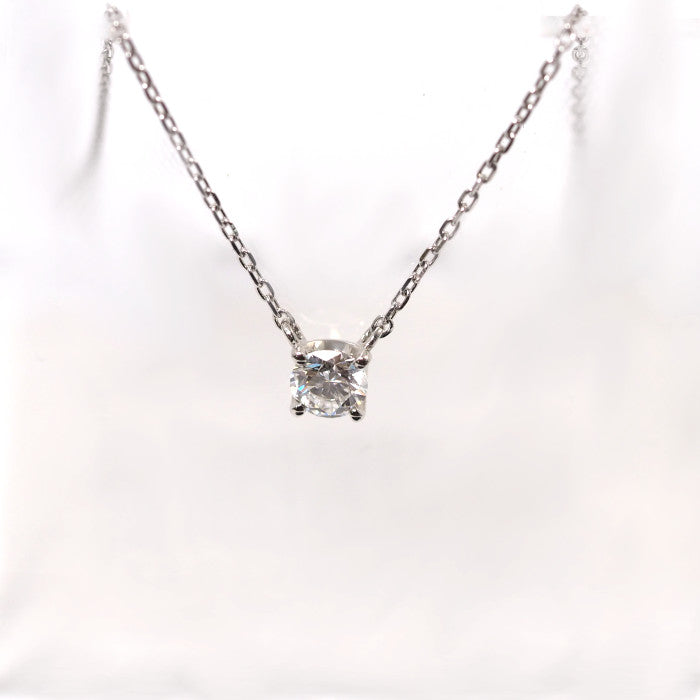 VENDOME AOYAMA ヴァンドーム青山 Pt950/850 ダイヤ0.195ct キャトル ネックレス １粒ダイヤ シンプル エレガント 上品