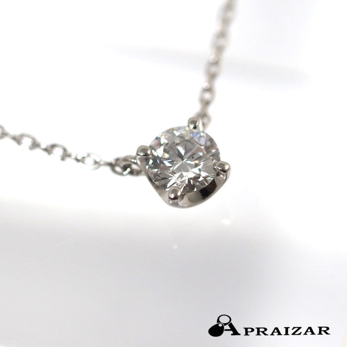 VENDOME AOYAMA ヴァンドーム青山 Pt950/850 ダイヤ0.195ct キャトル ネックレス １粒ダイヤ シンプル エレガント 上品