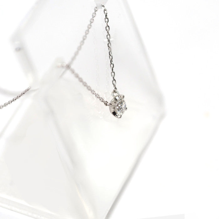 VENDOME AOYAMA ヴァンドーム青山 Pt950/850 ダイヤ0.195ct キャトル ネックレス １粒ダイヤ シンプル エレガント 上品
