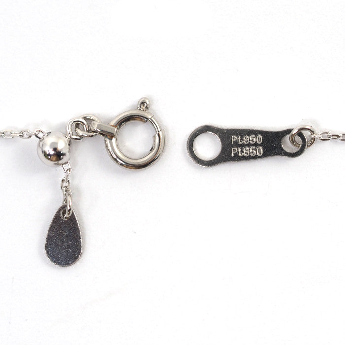 VENDOME AOYAMA ヴァンドーム青山 Pt950/850 ダイヤ0.195ct キャトル ネックレス １粒ダイヤ シンプル エレガント 上品