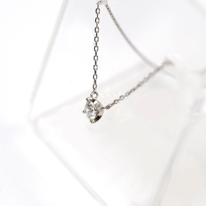 VENDOME AOYAMA ヴァンドーム青山 Pt950/850 ダイヤ0.195ct キャトル ネックレス １粒ダイヤ シンプル エレガント 上品