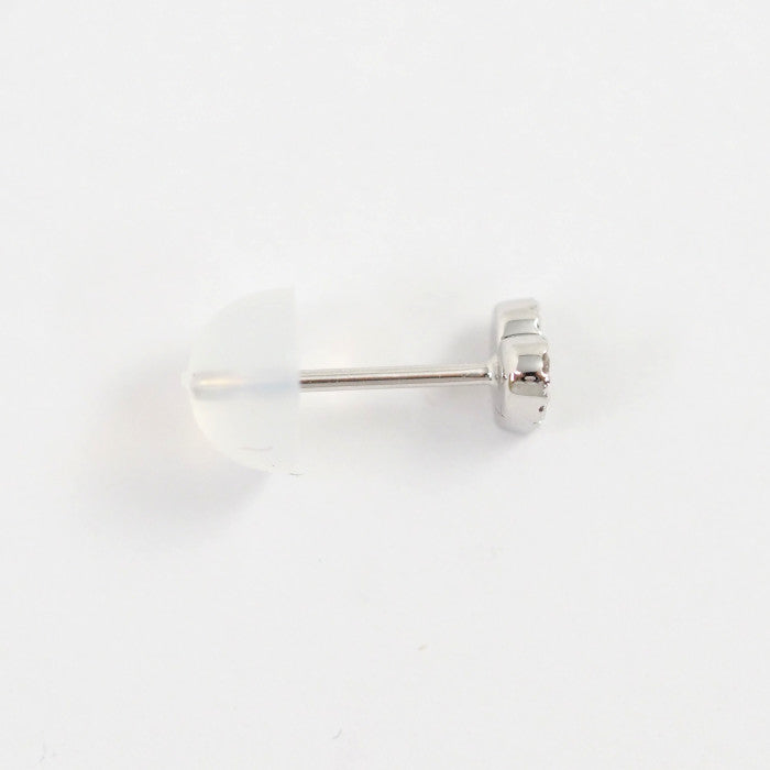 STAR JEWELRY スタージュエリー K18ホワイトゴールド ダイヤ0.02ct ハート 片耳用 ピアス