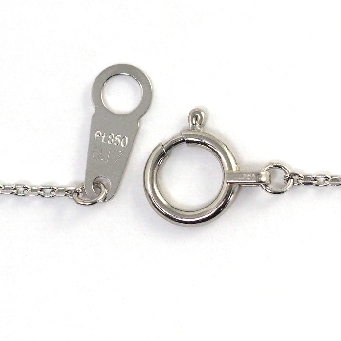 VENDOME AOYAMA ヴァンドーム青山 プラチナ Pt950/850 ダイヤ0.17ct リュール ネックレス 上品 シンプル