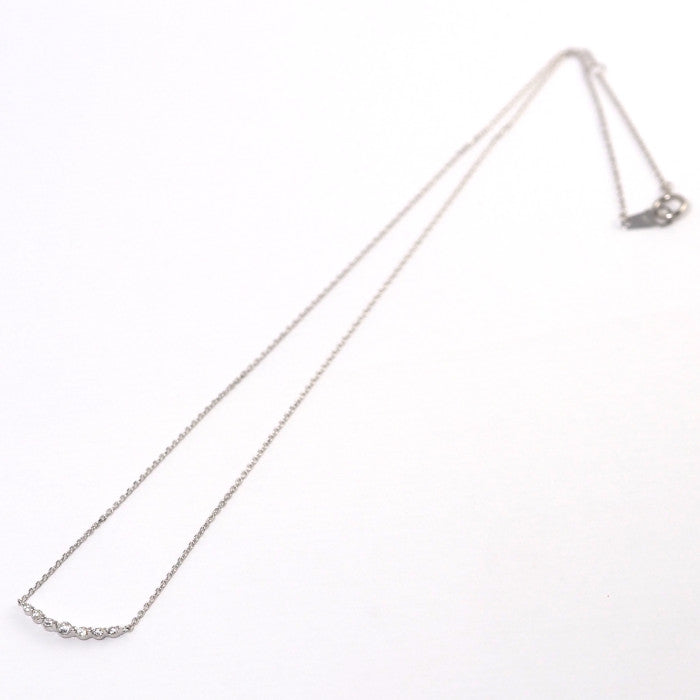 VENDOME AOYAMA ヴァンドーム青山 プラチナ Pt950/850 ダイヤ0.17ct リュール ネックレス 上品 シンプル