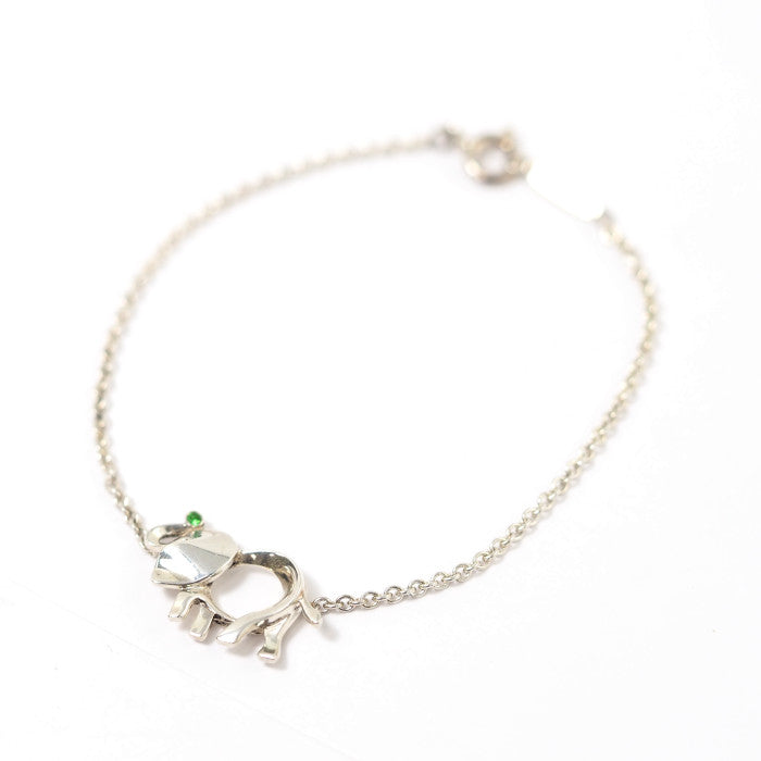 Tiffany & Co. 蒂芙尼 Save the Wild 缎带大象手链 SV925 纯银 沙弗莱石 大象