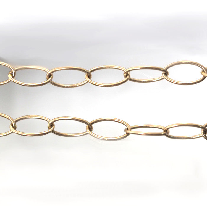 KASHIKEY Marchioness Necklace in 18K Brown Gold with 0.50ct Brown Diamonds, Chain Necklace