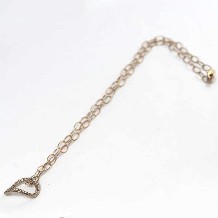 KASHIKEY Marchioness Necklace in 18K Brown Gold with 0.50ct Brown Diamonds, Chain Necklace