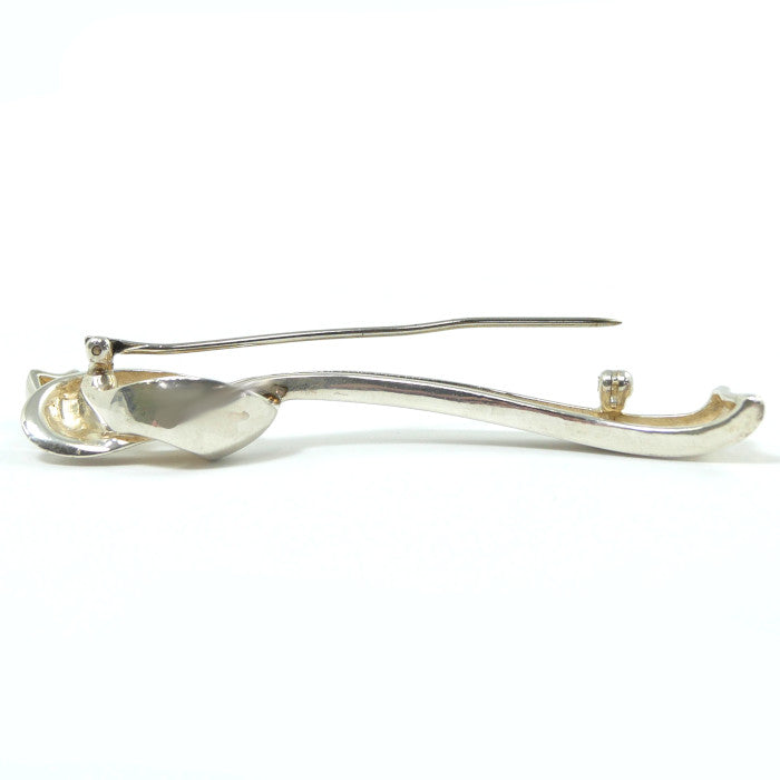 Tiffany & Co. ティファニー 925 シルバー SV リボンモチーフ ブローチ シンプル 上品