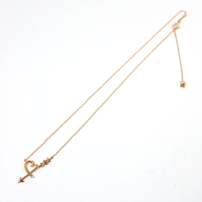 Tiffany & Co. ティファニー 750 K18ピンクゴールド ハート＆アロー ペンダント ネックレス ケース付