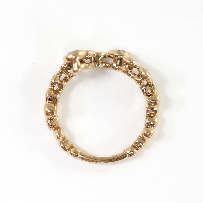 KASHIKEY カシケイ BEZEL ベゼル K18ブラウンゴールド ブラウンダイヤ0.40ct ピンキーリング ２号