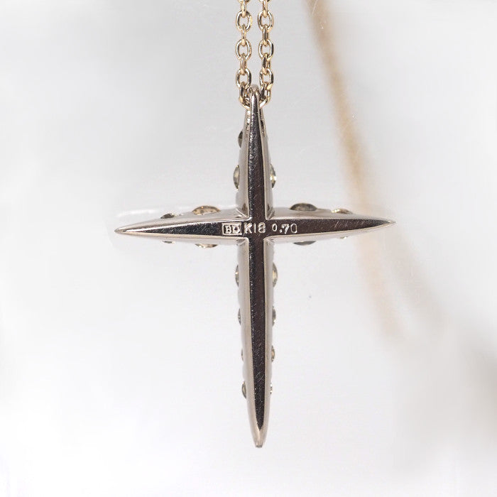 KASHIKEY カシケイ NAKID ネイキッド クロス K18ブラウンゴールド ダイヤ0.70ct ネックレス