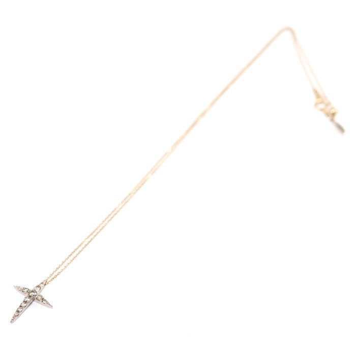 KASHIKEY カシケイ NAKID ネイキッド クロス K18ブラウンゴールド ダイヤ0.70ct ネックレス