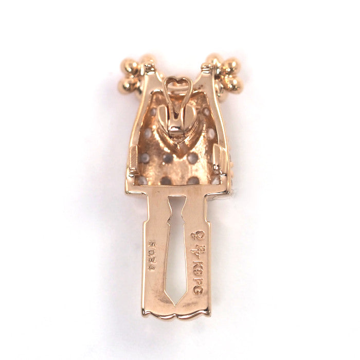 Ponte Vecchio ポンテヴェキオ EME エメ K9PG エナメル ホワイトサファイア0.34ct 着せ替え用ドレス フラワー 花 パーツ