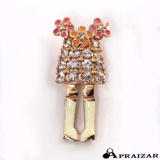 Ponte Vecchio ポンテヴェキオ EME エメ K9PG エナメル ホワイトサファイア0.34ct 着せ替え用ドレス フラワー 花 パーツ