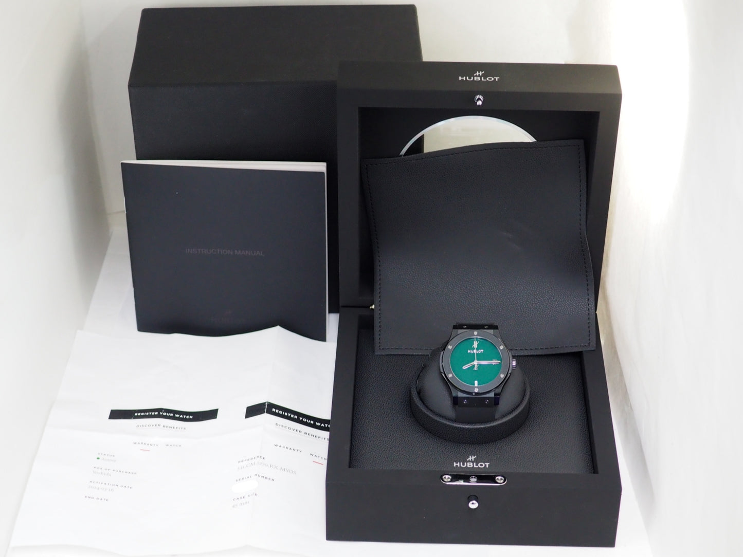 ウブロ クラシック・フュージョン Like unused Classic Fusion Black British Green 511.CM.5270.RX.MYOS【*Credit cards cannot be used for purchases from overseas.】